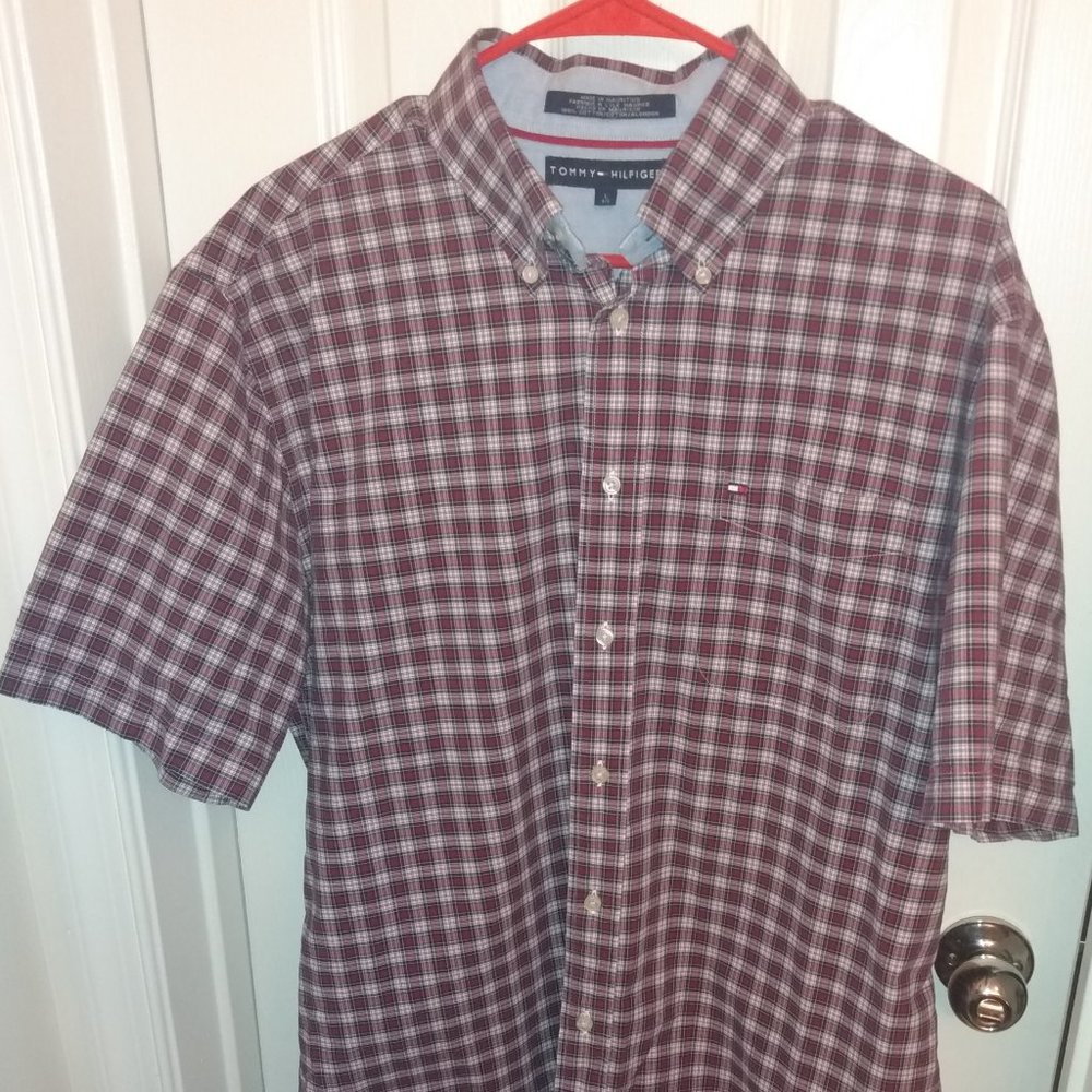 Tommy Hilfiger Men's Plaid Shirt Large